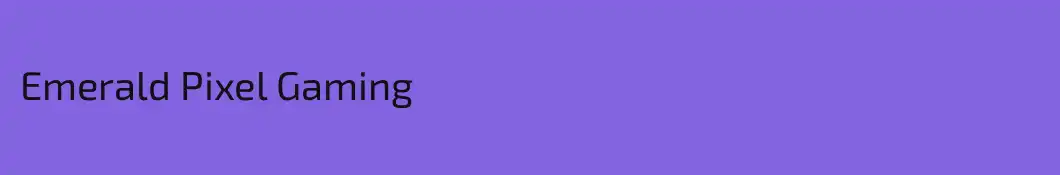 Emerald Pixel Gaming